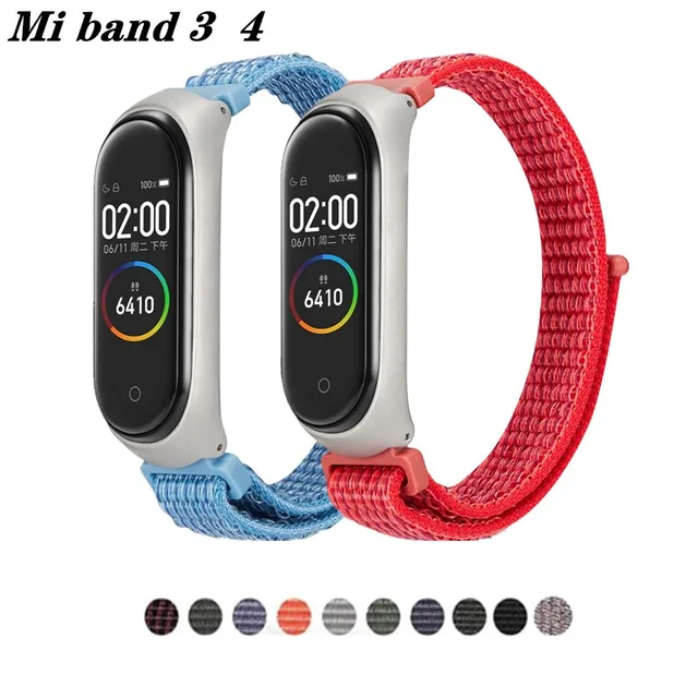 US $3.95 Nylon loop replaceable Bracelet for Xiaomi Mi band 3 Sports Wristband Breathable Strap for Xiaomi M