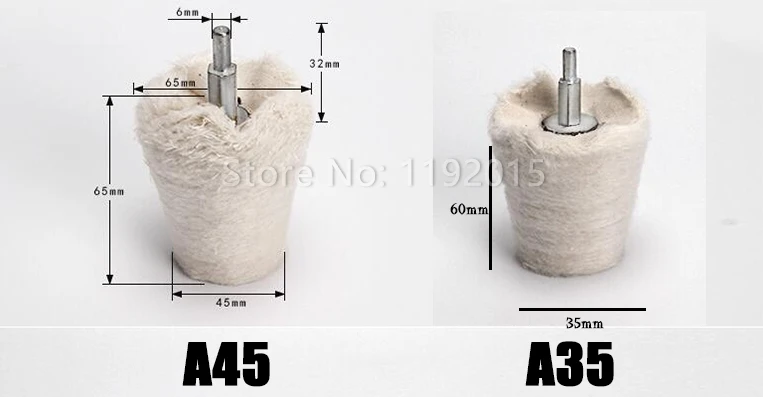 ZtDpLsd 1 шт. белый хлопок купол полировки швабры полировка колеса полировальные колодки Дрель адаптер для металлических ювелирных изделий дерево