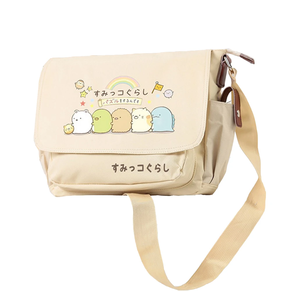 

MeanCat Japanese Anime Cartoon Sumikko Figures Messenger Single Shoulder Sling Bags for Students Teenagers Adults Collection