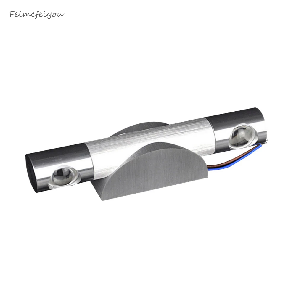 

Feimefeiyou Pathway Up and Down Lamp sliver Based 6W white/Warm White LED Hall Sconce Mirror Spot Wall Light