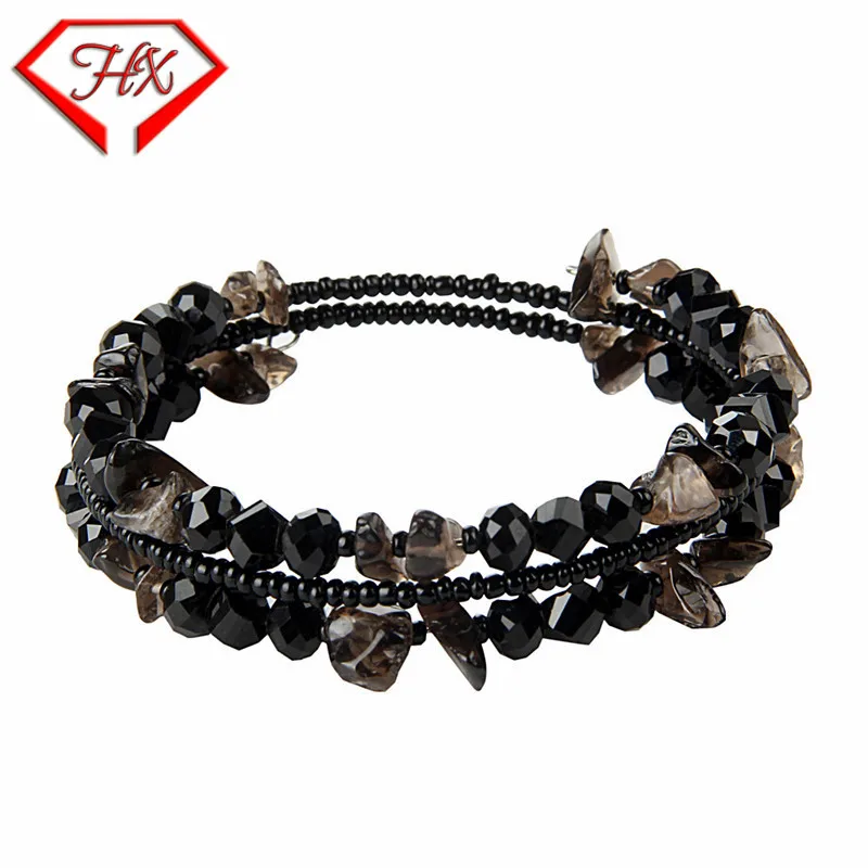 

2019 natura artificial Traveler coral crystal elastic bracelet spring and summer multicolor ladies fashion charm luck bracelet