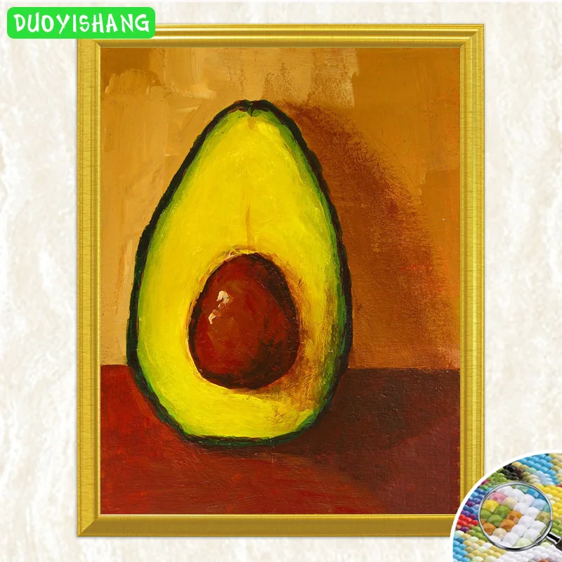 

DUOYISHANG "A Avocado"Art 5D DIY Diamond Painting Full Square Diamond Embroidery Sale Picture of Rhinestones Mosaic Painting