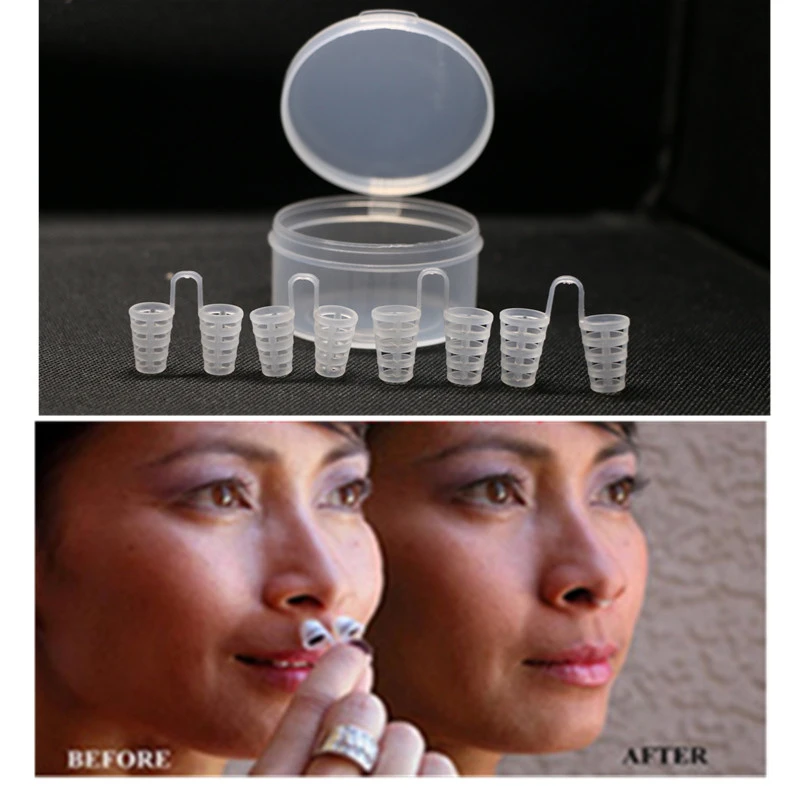 

8pcs=2 Boxes Anti Snore Nose Vents Dilator Anti-Snore Sleep Aid Stop Snoring Nose Clip Device Apnea Guard Stopper