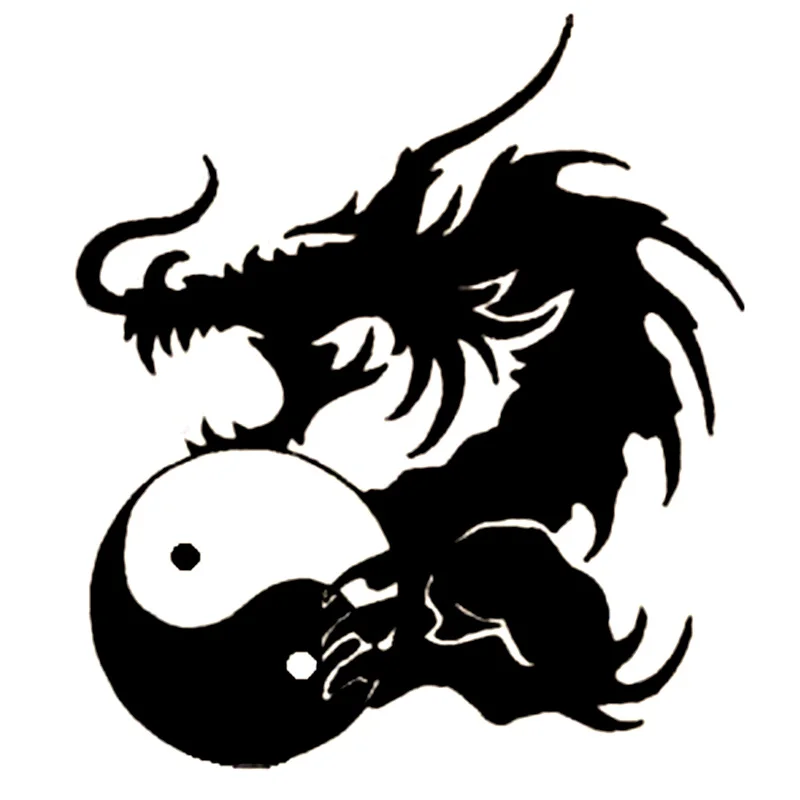 13 2 см * 15 интересные Ying Yang Дракон виниловая наклейка на машину мотоцикл наклейки