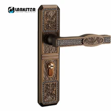 Высокое качество сверхмощный 2,9 кг роскошный классический бронзовый цвет замок ручка PVD шкафчик межкомнатные двери механический замок с ручкой
