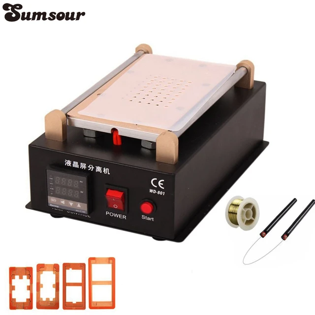 LCD Repair Tool Kit Build in Vacuum Pump Touch Screen Separator For IPhone Samsung Glass Lens