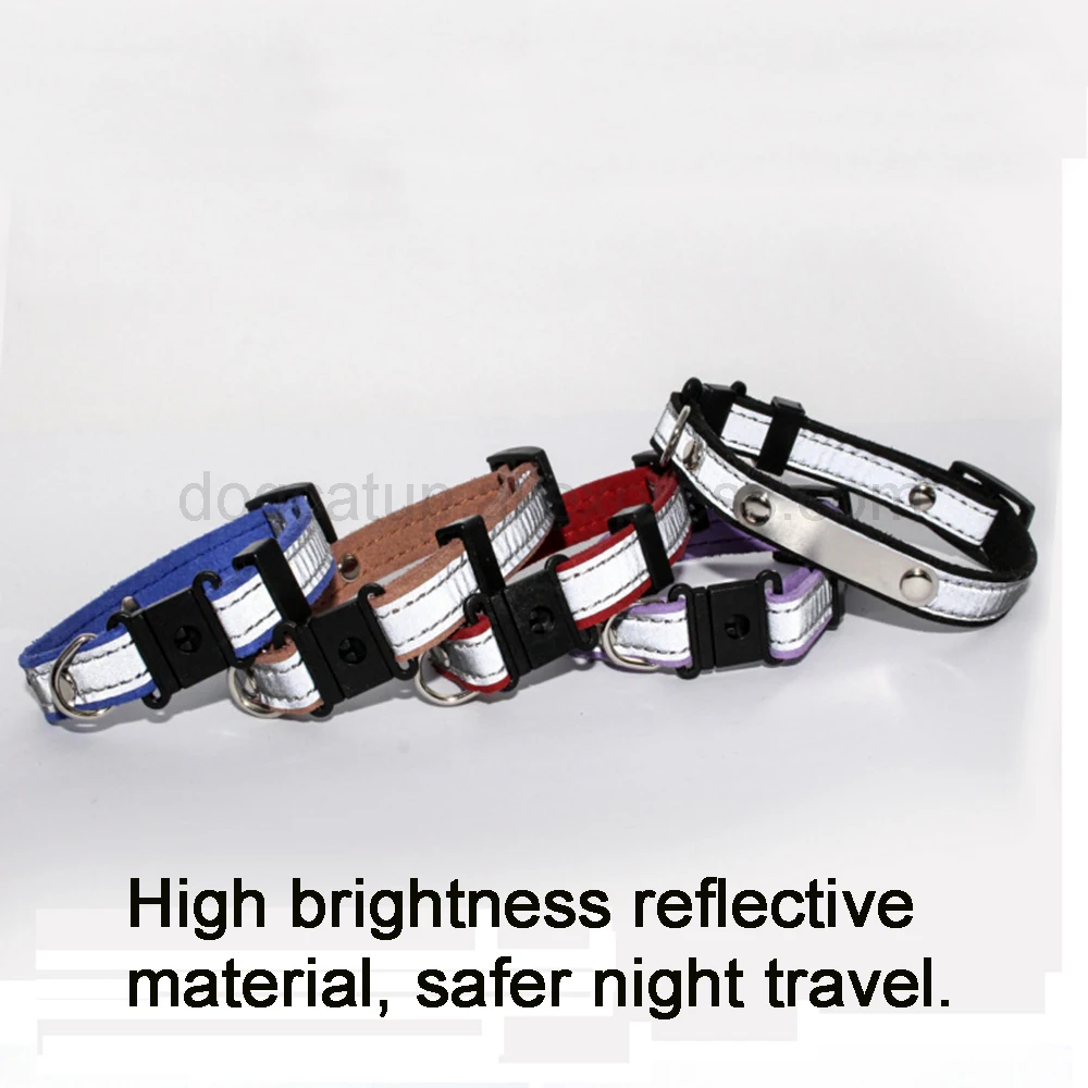 Personalized Cat Lettering Collar Reflective Pet Collars With Engraved Name Phone Number ID Tag For Small Dogs Kitty Neckband 4