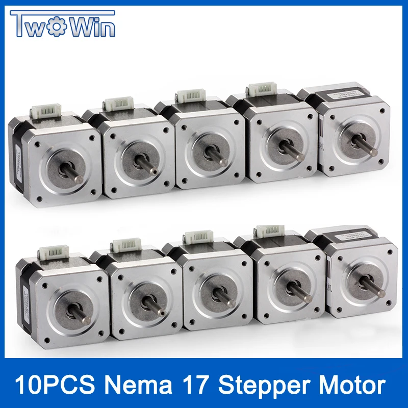 _ 10 шт. шаговый двигатель Nema 17 HS4401 с 4000 г. См а ЧПУ Робот 3D Makebot Reprap Printer|motor dc|motor evmotor