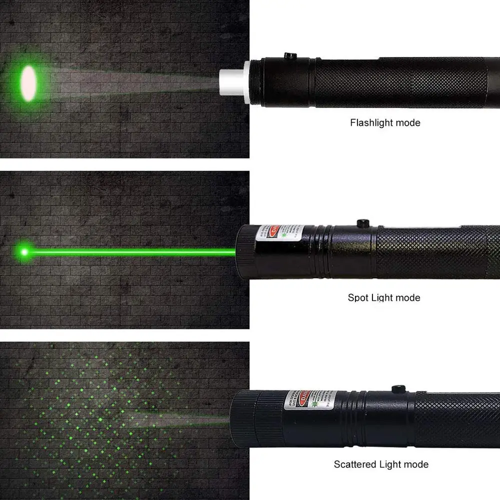 Hunting High Power Green Laser Rechargeable Pointer 10000m 5mW Outdoor Long Distance Lazer Sight Powerful Laser Pen with Key