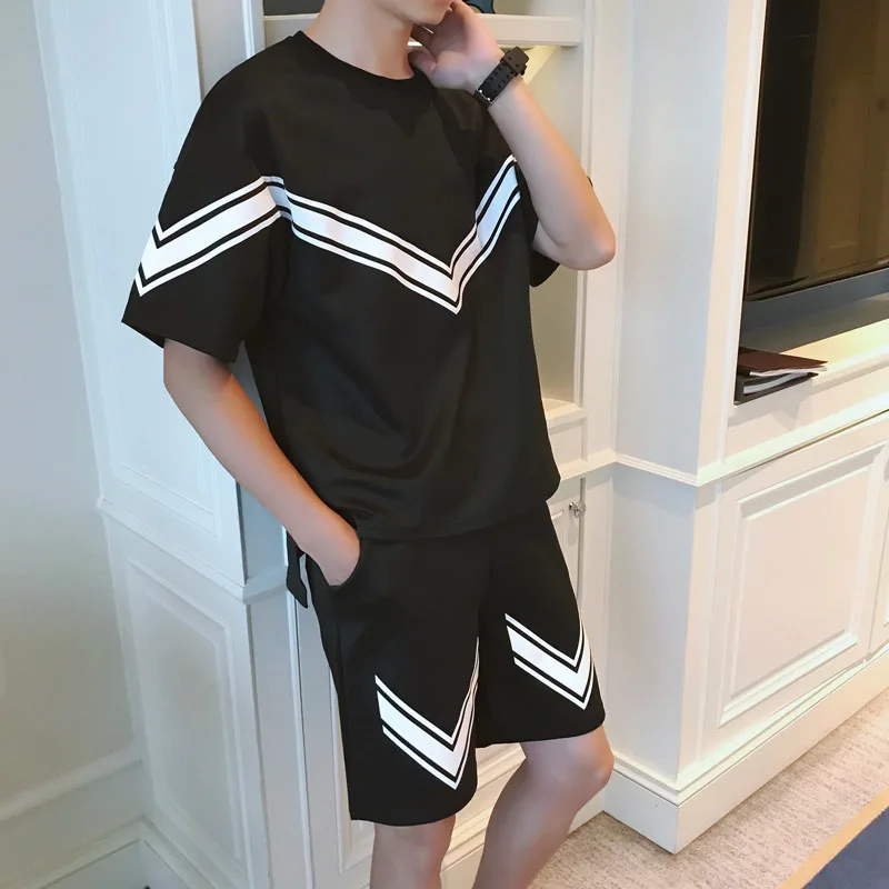 sweatsuit short set men's