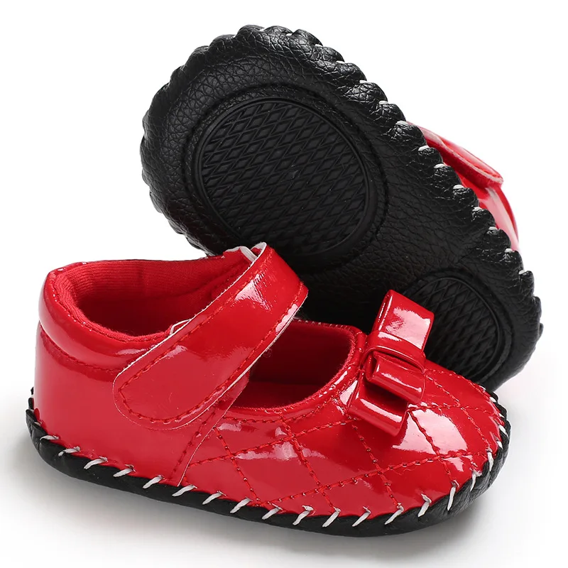 

Raise Young PU Leather Baby Girl Shoes Soft Soles Non-slip Newborn Girl First Walkers Toddler Footwear Infant First Step Shoes