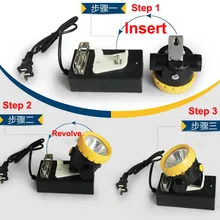 4 шт. 1 Вт 3000 lx литий-ионный аккумулятор BK2000 фары светодиод для шахтера наголовная лампа Шахтерская шахтная лампа+ зарядное устройство