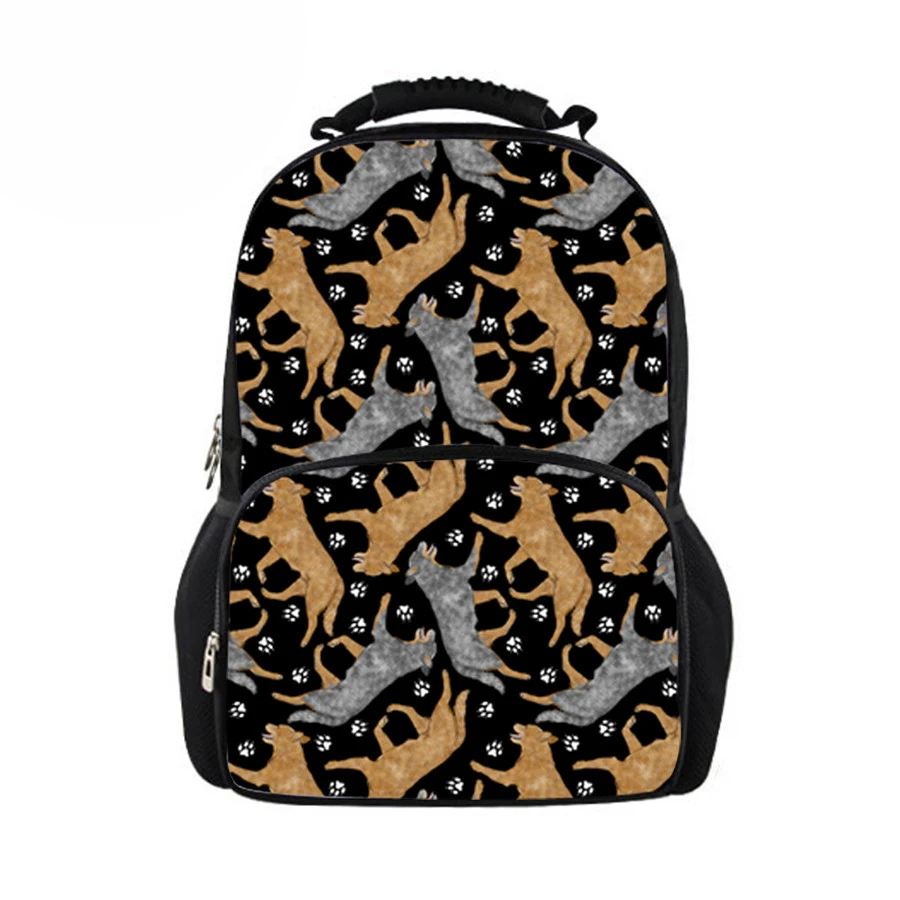 

Customized Children School Bag Australian Cattle Dog Print Unisex Large Capacity Middle School Backpack Adolescent Girl Bookbag