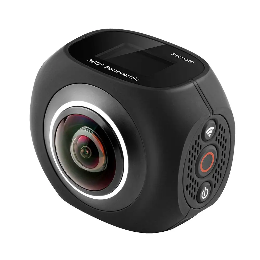 

360 Degree Panoramic VR Camera 12MP Wifi 2.7K Dual 220 Wide Angle Fisheye Lens Mini Sport Action Camera App Control