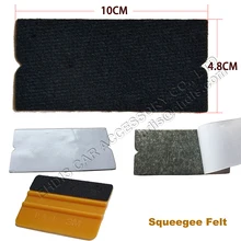 10Pcs Car Vinyl Film Wrap Felt for All 10cm Plastic Squeegee Edge Automobile Window Tint Tool Squeegee Fabric Felt Edge