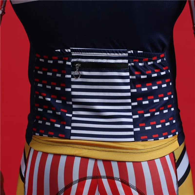 2019 glamour men bicycle equipment summer sport quick drying tights BOESTALK high quality stripe perfect design bike jersey set