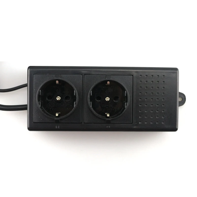 umidade 220v 10a embutida lcd azul com plugue eu 03