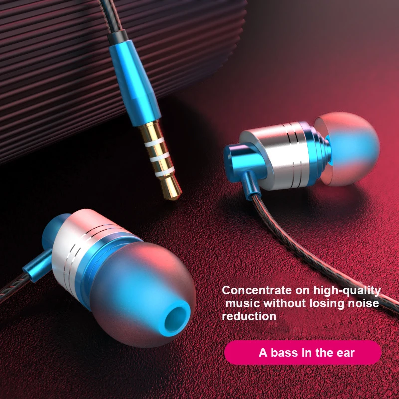 

3.5mm music headset headphones earphone gaming With wheat headphone cable Suitable for xiaomi huawei iphone OPPO vivo mp3/4 pc