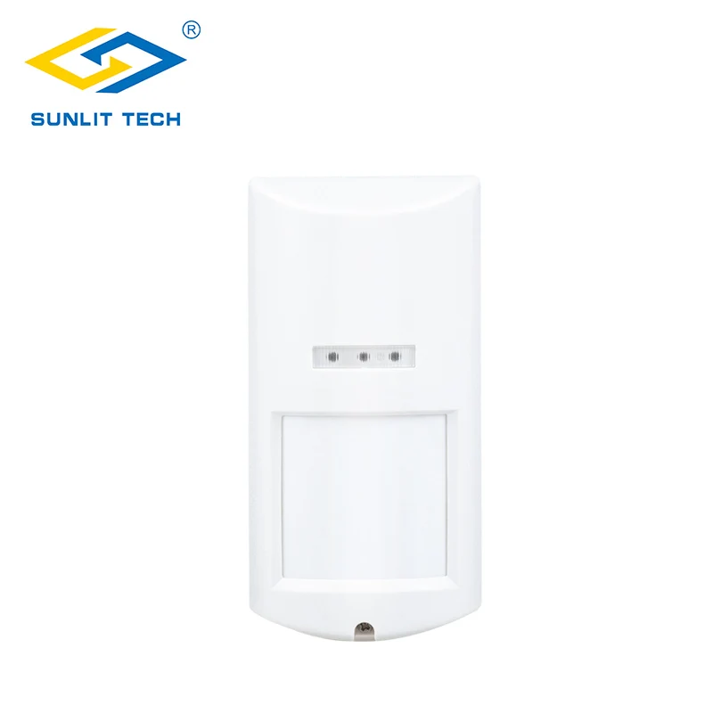 Sensor de Movimento ao ar Inteligente com Fio Sistema de Alarme Detector de Movimento à Prova Livre Dual-tecnologia Lente Grande Angular Infravermelho Microondas d' Água Pir 4 Infravermelho Microondas sistema de Alarme Detector de Movimento À Prova D' Água