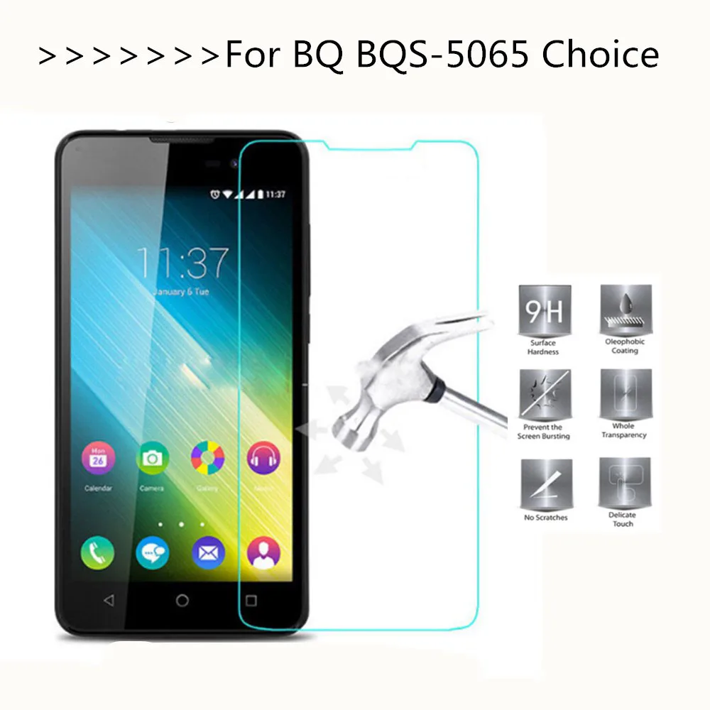 Для BQ BQS-5065 Choice закаленное стекло для защиты экрана Взрывозащищенная тонкая