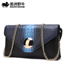 BISON DENIM Brand Women Genuine Leather Messenger Bag Women’s Shoulder Bags Ladies Handbags Fashion Bags For Women Free Shipping