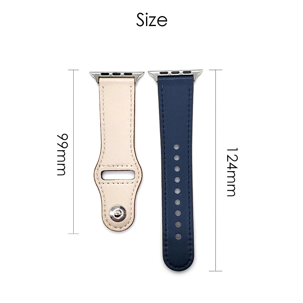 Женский ремешок для часов Apple Watch 38 мм 42 мм кожаный ремешок для iWatch series 1 2 3 4 40 мм 44 мм мужской браслет