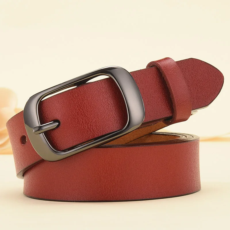 DINISITON New Women Genuine Leather Belt For Female Strap Casual All-match Ladies Adjustable Belts Designer High Quality Brand plus size belts Belts