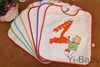 7PCS/Set YB0008 Week bib for Spanish Baby waterproof bib Infant saliva towels Burp Cloths  Kids baby bibs Free shipping 1