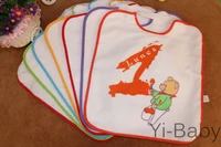 7PCS/Set YB0008 Week bib for Spanish Baby waterproof bib Infant saliva towels Burp Cloths  Kids baby bibs Free shipping 1