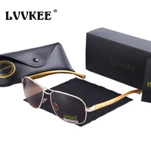 LVVKEE Brand Aluminum Magnesium Alloy Frame Polarized Sunglasses Men’s Driver Classic Outdoors Sports G15 fishing Sun glasses