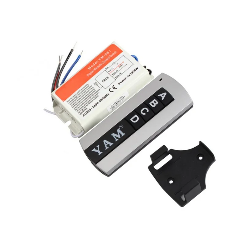 

220 V DIY 1/2/3/4 Ways ON / OFF Remote Digital Wireless Remote Control Switch for Light Bulb