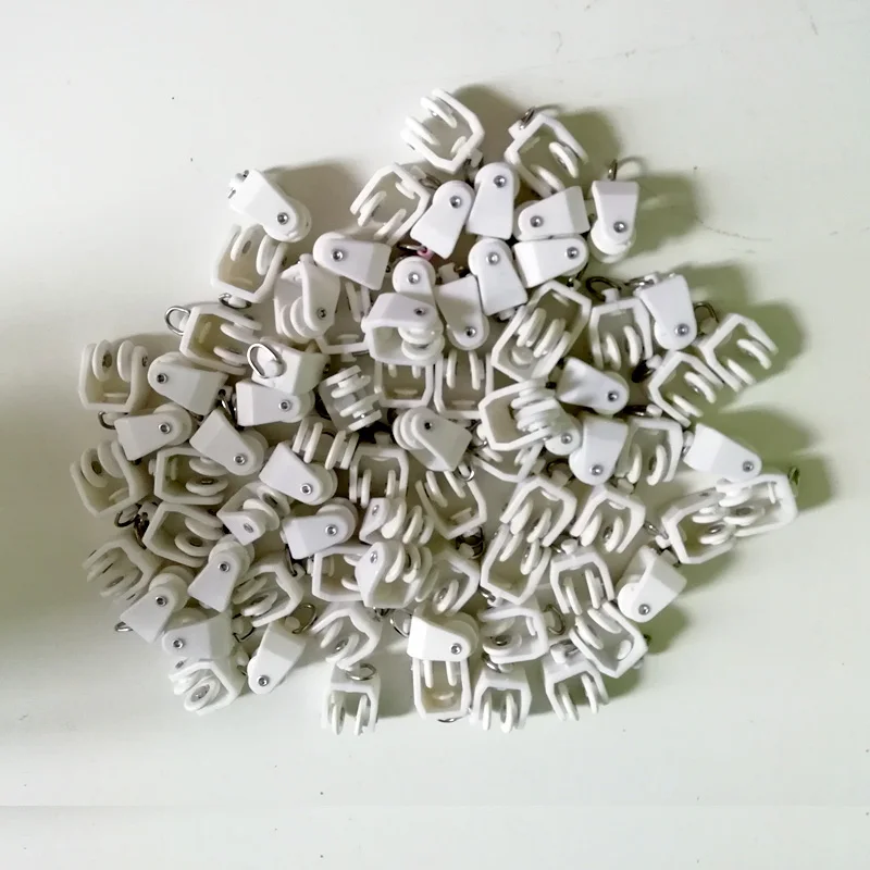 

Curtain track aCessories Pulley Track Small Pulley Rail Window Rod Hook Vintage Curtain Track Accessories 100pcs/lot