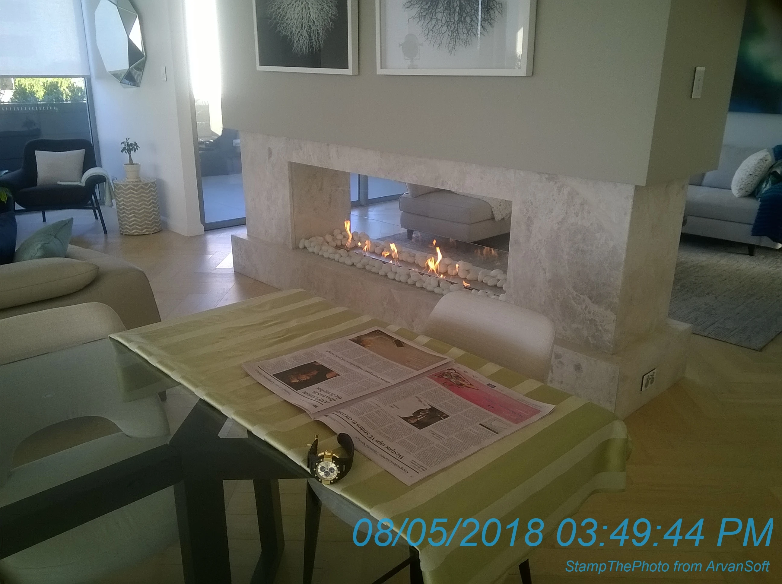 30 inch Long intelligent remote control silver or black modern automatic ethanol fireplace | Обустройство дома