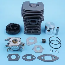 Cylinder Piston Carburetor Carb Gasket Kit For MCCULLOCH MAC CAT 335 338 435 438 440 444 Chainsaw 41.1mm Nikasil Plated Cylinder Piston Carburetor Carb Gasket Kit For MCCULLOCH MAC CAT 335 338 435 438 440 444 Chainsaw 41.1mm Nikasil Plated
