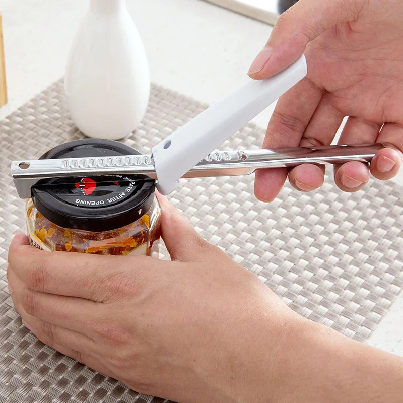 Multi Purpose Opener Stainless Steel Bottle Jar Can Tool Kitchen Twist Handheld 