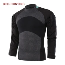 Тактическая легкая уличная боевая рубашка с длинным рукавом Мужская Боевая футболка с солдатами