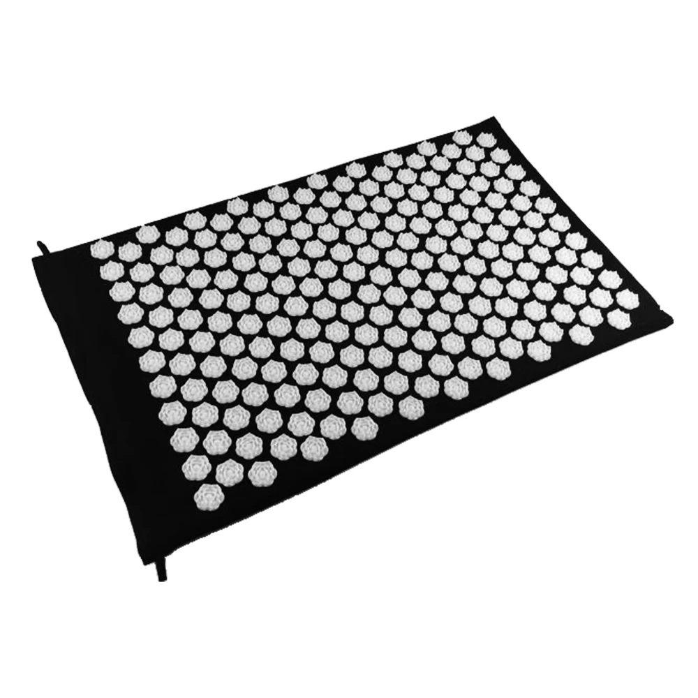 Black Shakti Mat Rose Shape 25nails/spike Acupressure for Body Massage Pad Yoga Mat Massager Relieve Mind Stress and Pain MP0103