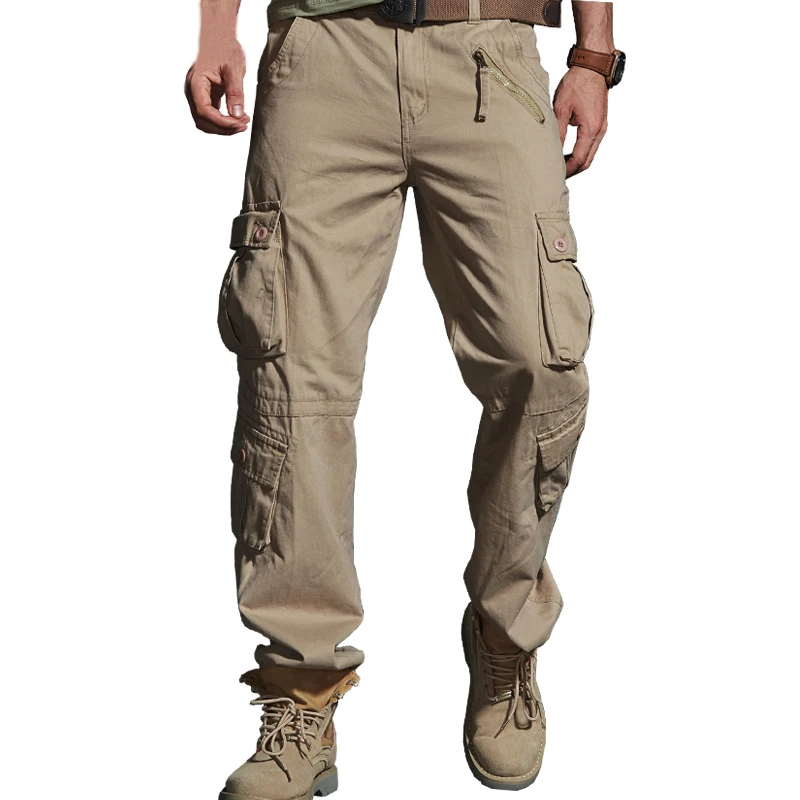 2020 Spring Hot Tactical Mens Cargo Pants Cotton Casual Multi-Pocket Military Men Pants Pantalon Homme ABZ217 2020 Spring Hot Tactical Mens Cargo Pants Cotton Casual Multi-Pocket Military Men Pants Pantalon Homme ABZ217