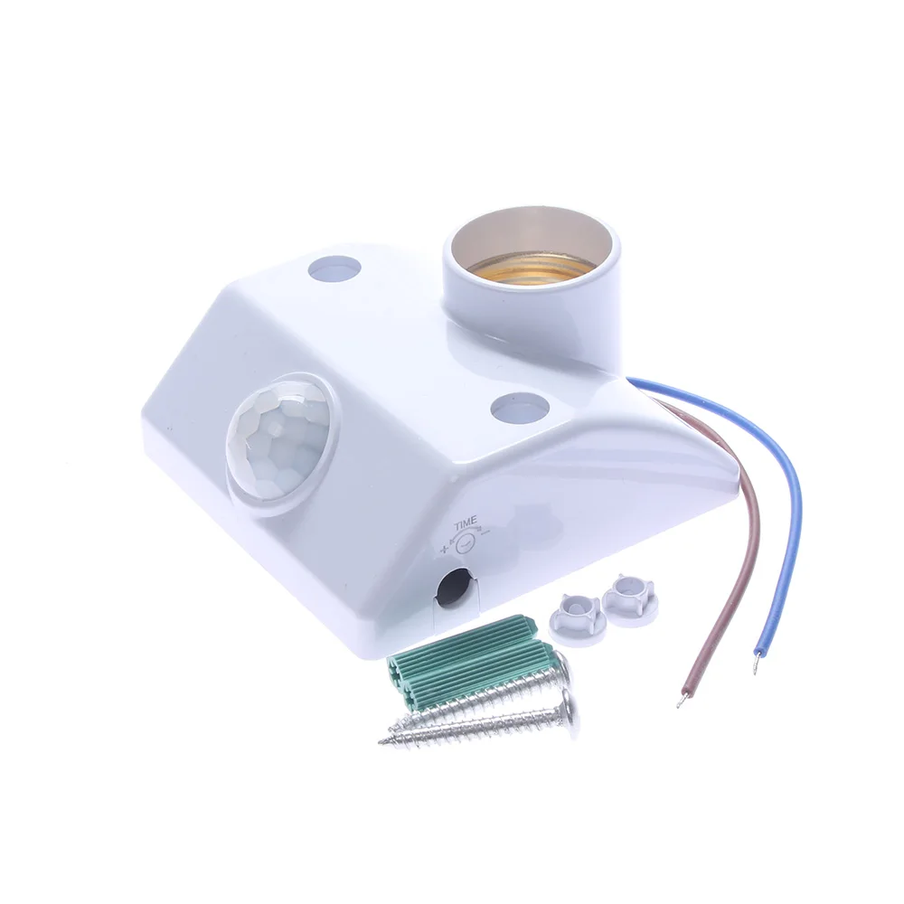 Автоматический Инфракрасный ИК-датчик для человеческого тела светодиодный светильник E27 база PIR детектор движения настенный светильник держатель розетка горячая распродажа
