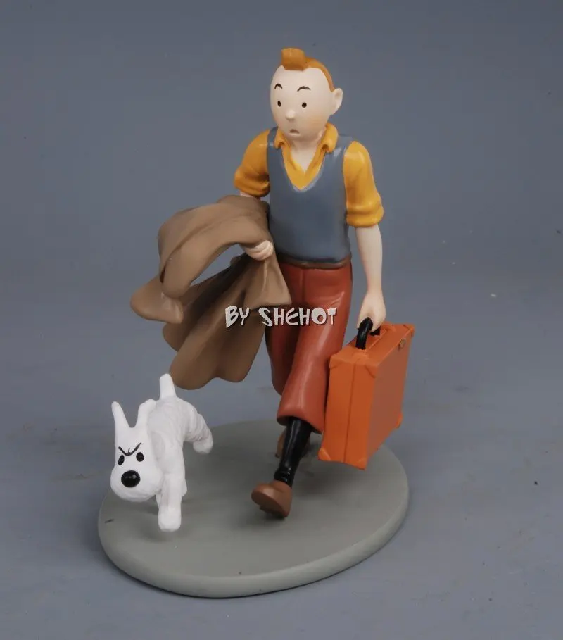Figura Tintin In PVC – Collezionabile, Altezza 15 Cm, Personaggio Fumetto