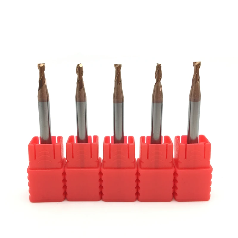 

Endmill 2.5mm 5PCS HRC60 D2.5*8*4*50 Solid Carbide Flat End Mills 2 Flute Spiral Side Milling Slotting Profiling Cutter for CNC