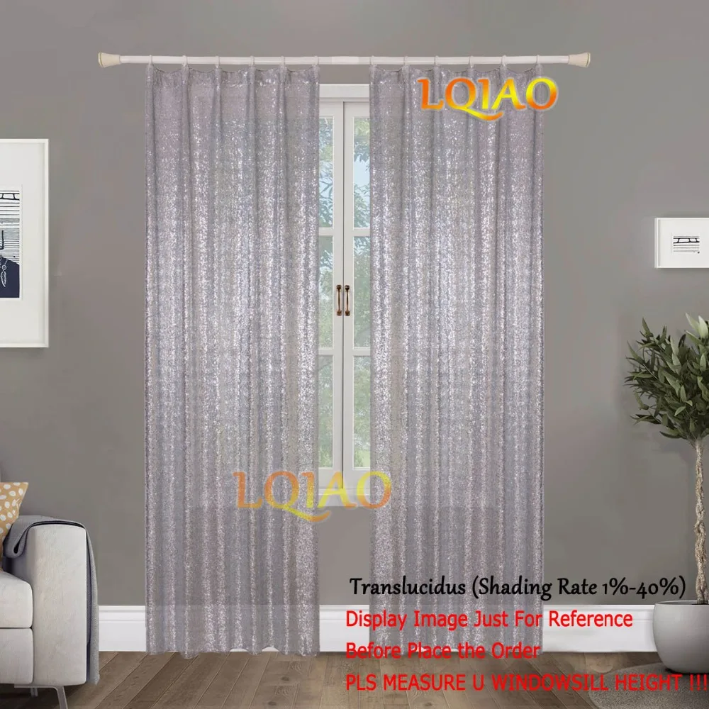Silver Sequin Curtain