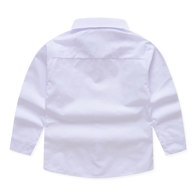 JOMAKE/рубашки для мальчиков весенне-осенние белые рубашки с длинными рукавами для детей, топы, костюм хлопковая рубашка для От 5 до 14 лет, школьная детская одежда