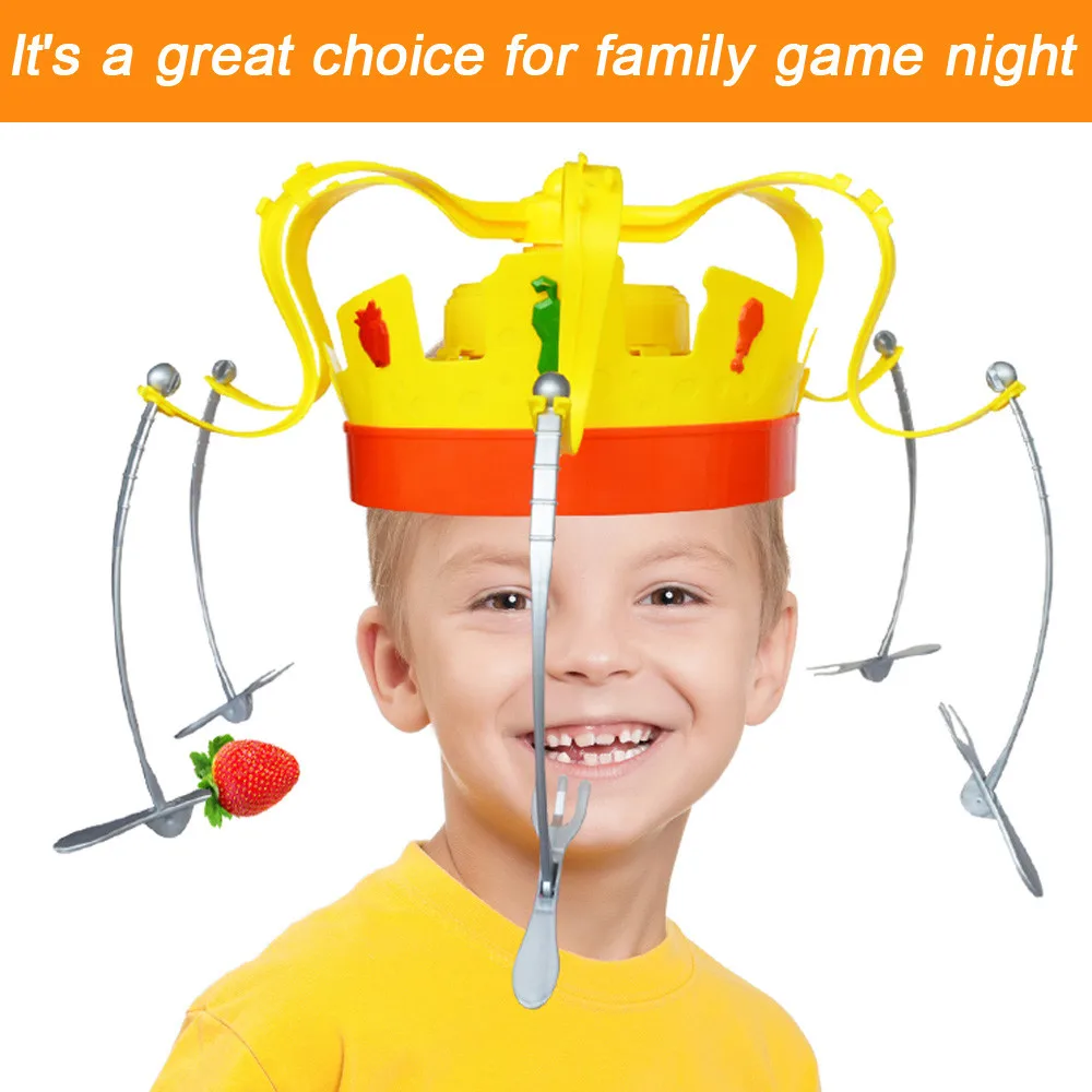 Игрушка для детей, Семейная Игра в виде короны, музыкальная вращающаяся Корона, закуски, еда, вечерние игрушки для детей, забавная Семейная Игрушка, лучший подарок