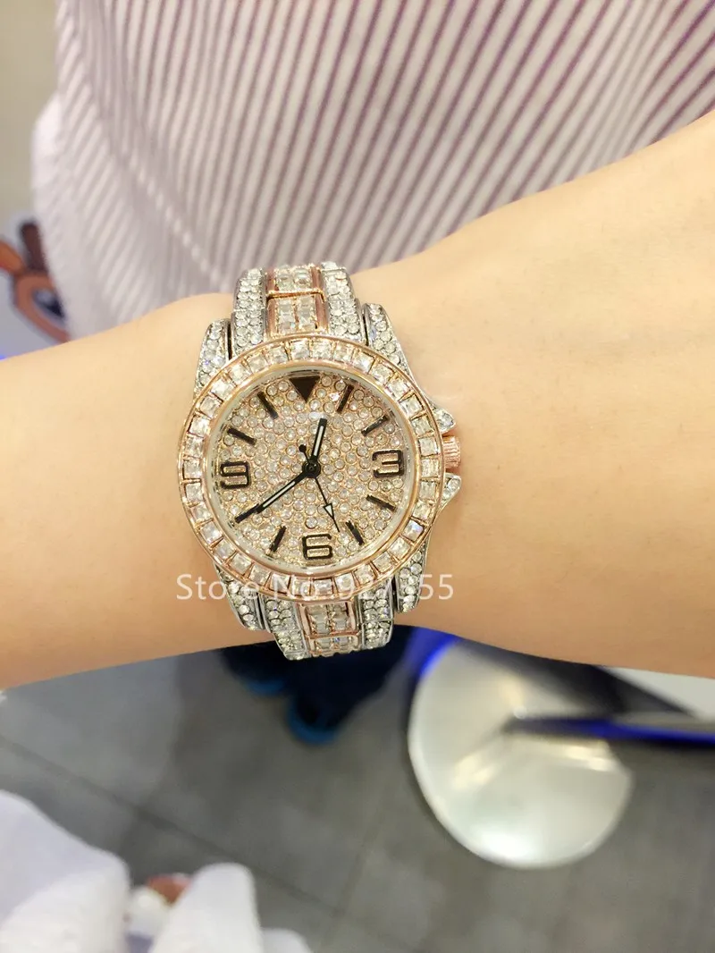 Горячая Распродажа, овальные женские часы, полностью Стразы, женские часы с бриллиантовым камнем, нарядные часы, браслет из нержавеющей стали с кристаллами, наручные часы