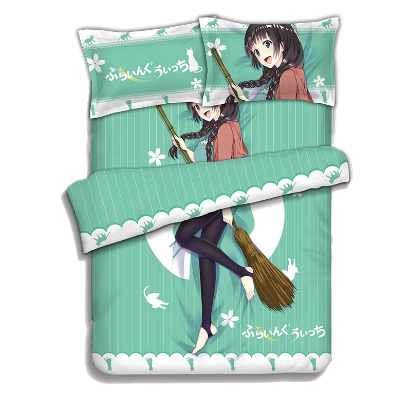 

Japanese Anime Bedding Sheet Bedding Sets Comforter Sets Pillow Case 4PCS