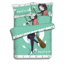 Japanese Anime Bedding Sheet Bedding Sets Comforter Sets Pillow Case 4PCS