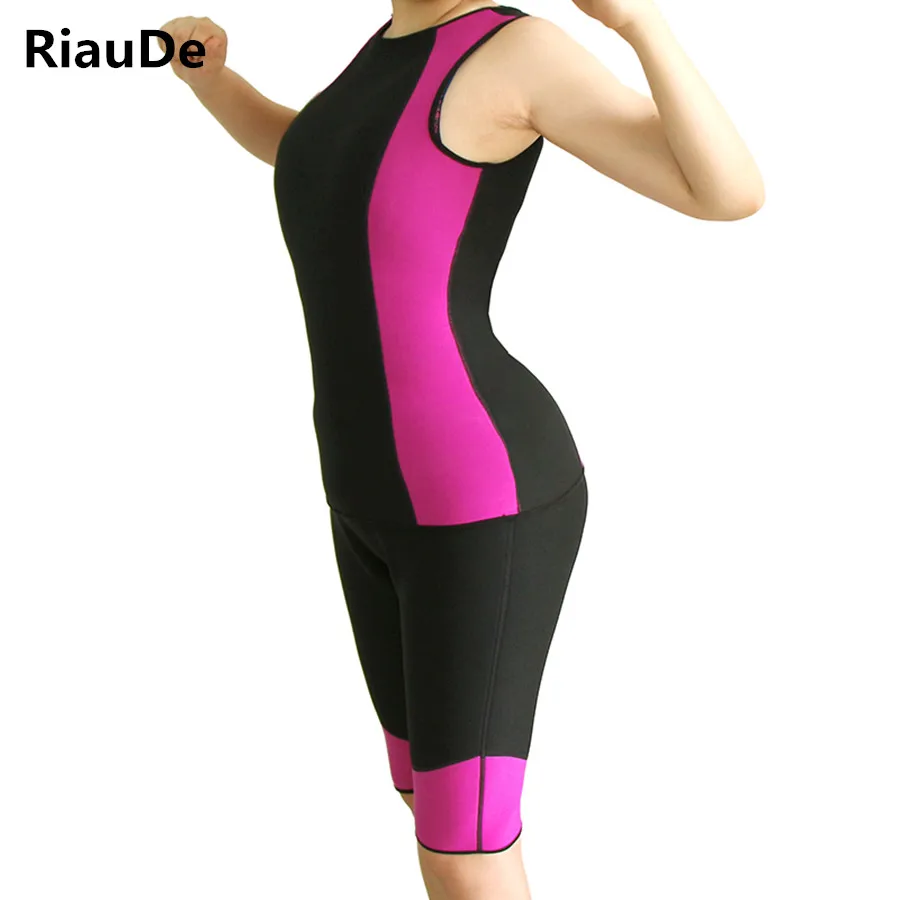 

Women Body Shapers Vest Pants Sweat Sauna Fat Burning Slimming Pants Waist Trainer Cincher Vest Tummy Shaperwear Corset Neoprene