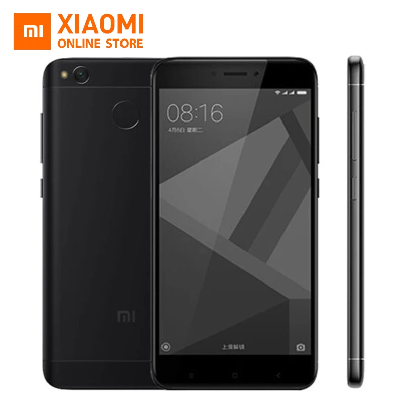 Оригинальный Xiaomi Redmi 4X мобильный телефон Snapdragon 435 Octa core Процессор Adreno 505 4100 мАч 2 ГБ