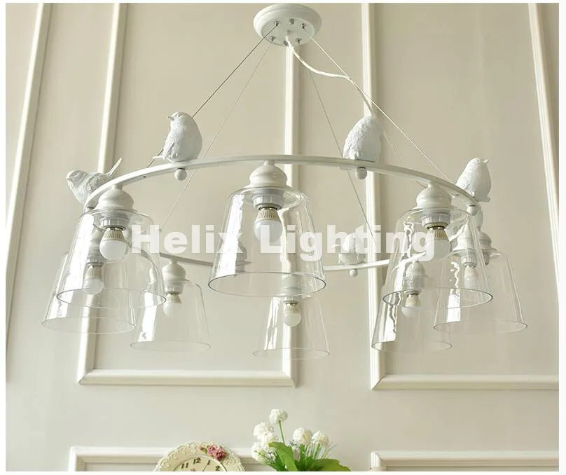  Free Shipping D65cm/D85cm LED Modern Nordic Style Creative Brief Restaurant Lights Bird Personalize - 32797774942